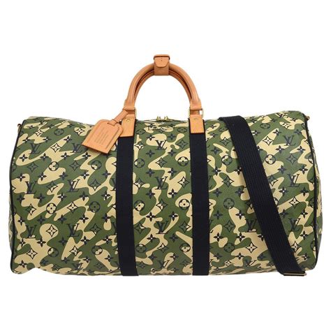 louis vuitton camo duffle bag|louis vuitton duffle bag women's.